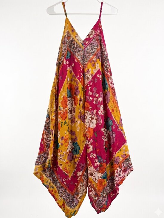Anthropologie Dresses & Skirts - Anthropologie Handkerchief Hem Patchwork Dress